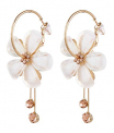 Valentine Gifts : Youbella Jewellery Gold Plated Earrings For Girls And Women (White)