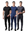 Vimal Jonney Men Regular Fit Tracksuit Multicolored Large Pack Of 3-Dryfit_T_D10_Blk_Blu_Gry_06-L