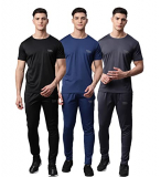 Vimal Jonney Men Regular Fit Tracksuit Multicolored Large Pack Of 3-Dryfit_T_D10_Blk_Blu_Gry_06-L