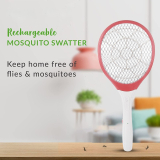 Moszap Rechargeable Mosquito Swatter, Electric Insect Killer Indoor, Outdoor(Bat)