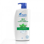 Head & Shoulders 2-In-1 Cool Menthol Anti Dandruff Shampoo + Conditioner For Women & Men, 1L