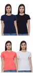 Amazon Brand – Symbol Women’S Regular Work Utility T-Shirt (Symteepo5_Multicolor 4 L)