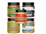 Nature Purify 1.25Kg Dry Fruit Combo Pack (Almond,Cashew,Apricot,Kishmish,Black Raisins-250G Each)-All Premium