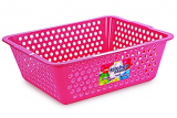 Cello Plastic Kitchen Basket, Jumbo, 62 Liters, Pink