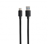 Flix (Beetel) Usb To Type C Pvc Data Sync & 2A Fast Charging Cable, Made In India, 480Mbps Data Sync, Tough Cable, 1 Meter Long Usb Cable For Usb Type C Devices (Black)(Xcd-C12)