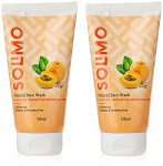 Amazon Brand – Solimo Natural Face Wash Flax Seed, Apricot & Mint, 150 Ml (Pack Of 2)