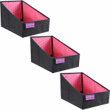 Prettykrafts F1222 Shirt Stacker Set Of 3 – Closet Organizer – Shirts And Clothing Organizer – Rimples_Pink