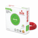 Polycab Eco-Friendly Green Wire – Colour:Red 90M 1Sqmm