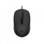Hp 150 Wired Mouse- Elegant Ergonomic Design, 1600 Dpi Optical Tracking, Usb Plug & Play / 3 Years Warranty (240J6Aa), Black