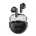 Ptron Bassbuds Fute 5.1 Bluetooth Truly Wireless Featherlite Tws In Ear Earbuds With Mic 25Hrs Playtime, 13Mm Dynamic Driver, Immersive Audio, Touch Control, Voice Assistance & Fast Charging (Black)