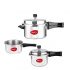 Pigeon By Stovekraft 14231 Non Induction Inner Lid Aluminium Pressure Cooker, 2, 3, 5 Litre, Silver, Large