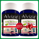 Alvizia Garcinia Cambogia Hca With Green Tea, Green Coffee Bean & Black Pepper (60 Softgel Capsules – Pack Of 2, 2 Month Supply)