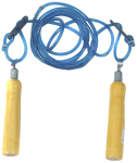 Star X Woodenhandle Skipping Rope, Adult (Blue/Yellow)