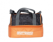 Hot Wheels Polyester 24 Cms Black & Orange Messenger Bag (Mbe-Mat333)