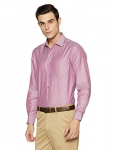 Diverse Men’S Striped Regular Fit Cotton Formal Shirt (Dvf01F1L01-184-40_Sherbet Red)