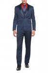 Van Heusen Men’S Synthetic Notch Lapel Suit (Vhsu318M007368_Blue_44)