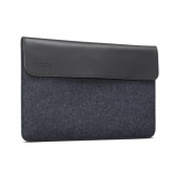 Lenovo Yoga 15-Inch Split Leather And Woolen Felt Sleeve With Magnetic Closure (Gx40X02934)