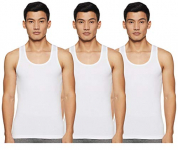 Amazon Brand – Symbol Men’S Plain Vest (Pack Of 3) (Symvstpo3-08_White 3 M)