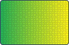 Webby Gradient Green-Yellow Wooden Jigsaw Puzzle, 500 Pieces – Multicolor