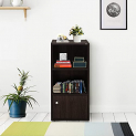Tadesign Muo-6015 Engineered Wood Bookcase (Dark Brown, 18 Months Warranty), 29 X 40 X 88.5 Cm