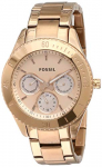Fossil Stella Analog Rose Gold Dial Women’S Watch-Es2859