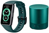 Huawei Band 6 Fitness Tracker Smartwatch, 1.47”Amoled Color Screen, Spo2, 14 Days Battery Life (Green) + Free Huawei Mini Speaker Cm510