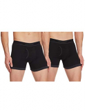 Jockey Men’S Solid Boxer Brief (1017 Black Melange_M)