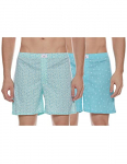 Diverse Men’S Slim Printed Boxer Shorts (Pack Of 2) (Dcmbscmsc09L35-418_Sky Blue_Small)