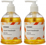 Amazon Brand – Solimo Handwash Liquid, Orange Ginger – 250 Ml (Pack Of 2)