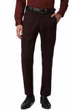 Peter England Men’S Slim Work Utility Pants (Pitfoslp206741_Chocolate_34)