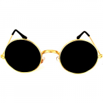 Criba Gradient Wayfarer Unisex Sunglasses – (Round Gld Blk_Crlk15|40|White Color Lens)