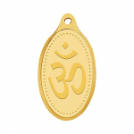 Whp Jewellers 24Kt (999) 2 Gram Om Yellow Gold Om Pendant