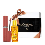 L’Oreal Paris You’Re Worth It Gift Box – Liquid Lipstick 635 And Hair Serum 30Ml