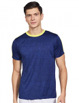 Fusefit Men’S Regular T-Shirt (Ffa-Mt092-03-Xxl-999_Navy Mel 2Xl)