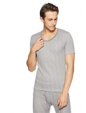 Dixcy Scott Men’S Regulart Fit Solid Thermal (K1-Pr5234Lw_Grey Melange_L)