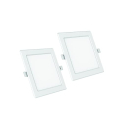 Polycab 12W Led Panel Light Scintillate Edge Slim Square Smart Offers Bright Lumination Long Lifespan No Harmful Radiation (Cool White, 6500K, 2 Pcs, Cut Out: 5.9 Inches)