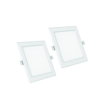 Polycab 12W Led Panel Light Scintillate Edge Slim Square Smart Offers Bright Lumination Long Lifespan No Harmful Radiation (Cool White, 6500K, 2 Pcs, Cut Out: 5.9 Inches)