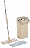Amazon Brand – Presto! Bucket Flat Mop With Hands Free Squeeze And 1 Microfibre Refill