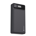 Portronics Luxcell B 20K Advanced 20000 Mah Power Bank With 22.5W Max Output, Led Battery Display, 22.5W Mach Usb-A, 20W Type C Pd Output, Type C Input, Wake Up Button, Black