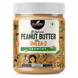 Neuherbs All Natural Peanut Butter With The Power Of Omega-3, Gluten Free, Non-Gmo | 30G Protein – 400 G (Unsweetened)