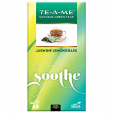 Te-A-Me Soothe Jasmine Lemongrass Natural Green Tea, 25 Tea Bags