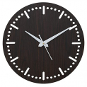 Webelkart Premium Round Wooden Wall Clock For Home And Office Decor| Wall Clock For Bedroom, Living Room (12 Inches,Without Glass)