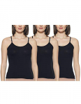 Rupa Women’S Solid Regular Vest (202-3P_Black 75)