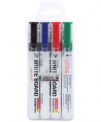 Camlin Pb White Board Marker – Pack Of 4 Assorted Colors (Black, Blue, Red, Green)