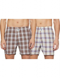 Amazon Brand – Symbol Men’S Checkered Boxers (Pack Of 2) (Symttlbox009-Po2_Multicoloured-M)
