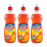 Glito Dish Wash Concentrate Orange 500 Ml (Pack Of 3)