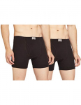 Jockey Men’S Super Combed Cotton Rib Fabric Boxer Briefs With Front Fly, Ultrasoft And Durable Concealed Waistband (Pack Of 2) 8008_Brown_M