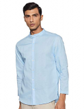 Hammersmith Men’S Plain Regular Fit Casual Shirt (1207-A_Sky Blue 42)
