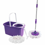 Cello Kleeno Hi Clean Spin Mop With 2 Refill And 1 Liquid Dispenser Violet