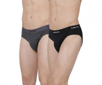 Levi’S Men’S 100 Ca Regular Fit Solid Brief (Pr78796_Dk. Grey Melange,Black_M)
